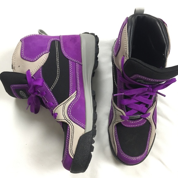 purple hiking boots